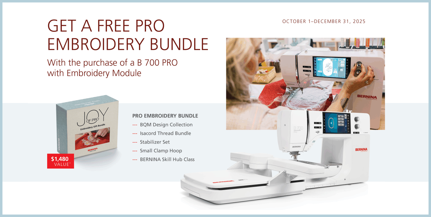 Link to BERNINA website - B 700 Bundle