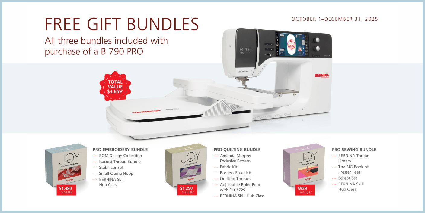 Link to BERNINA website - B 790 Bundle