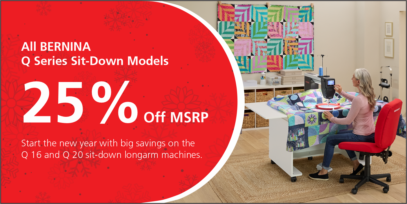 Sit-Down Longarms - BERNINA Q Series Promotion